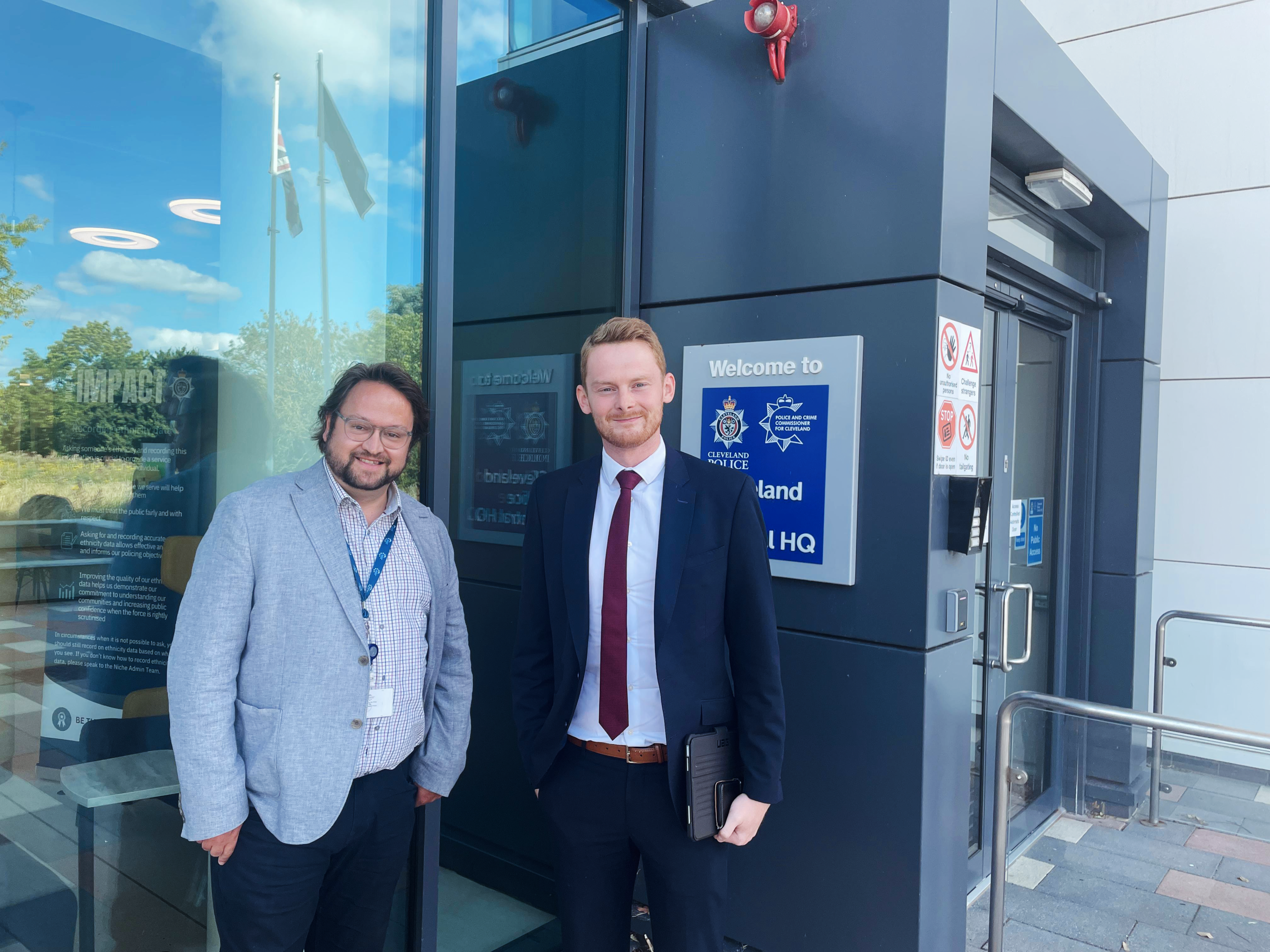 Luke meets with Police and Crime Commissioner Matt Storey