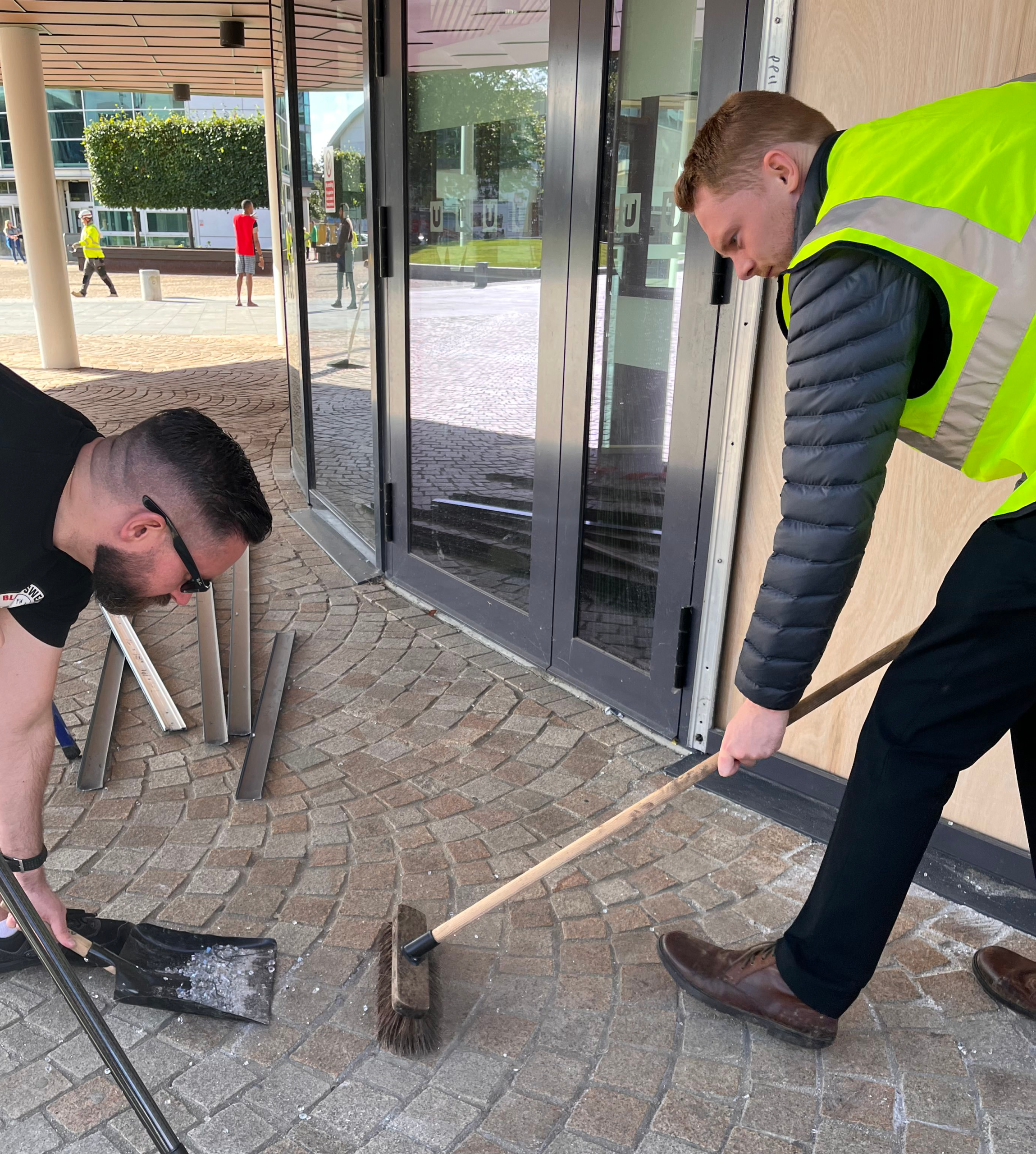 Luke joins Middlesbrough clean-up effort