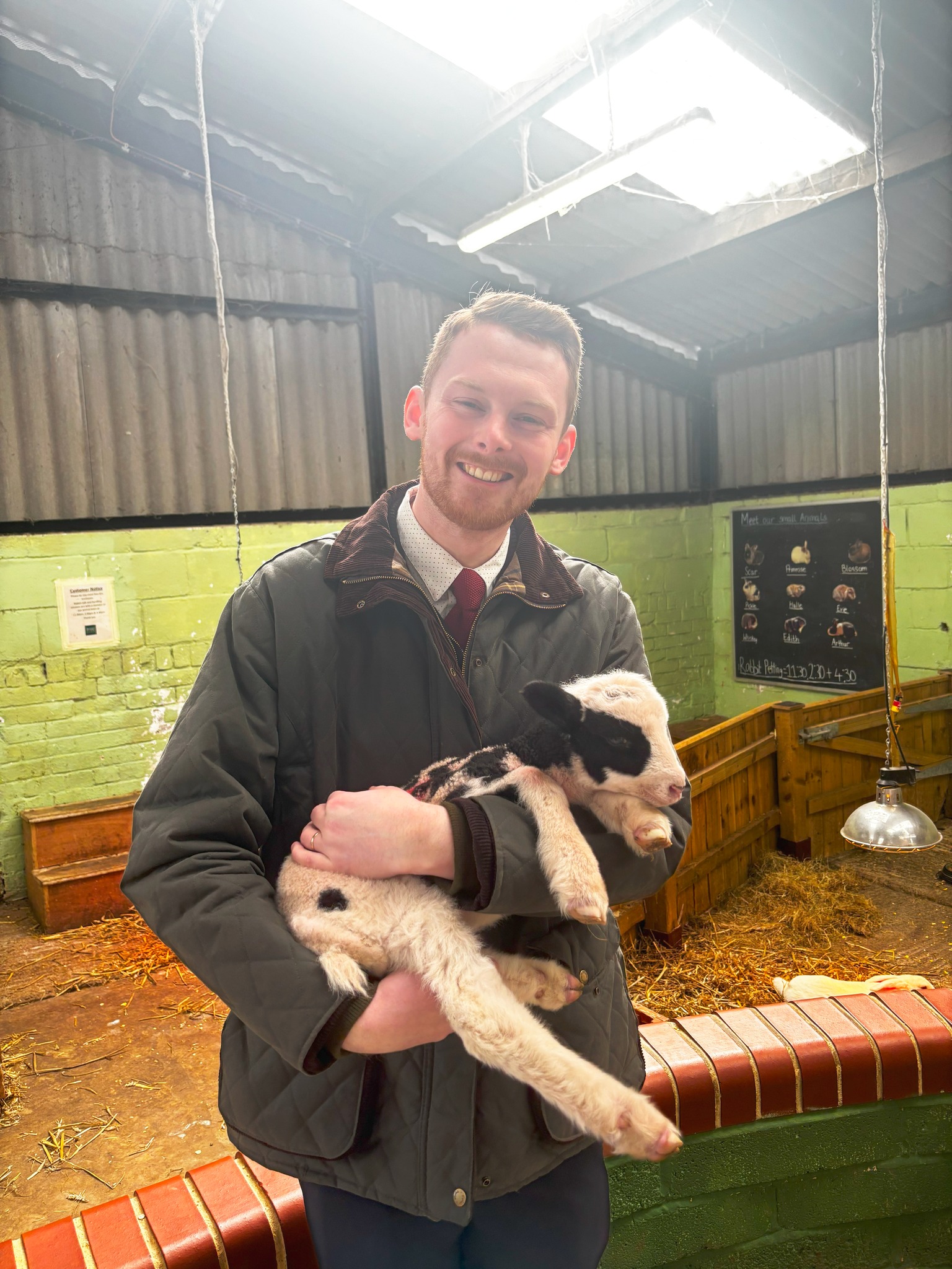 Luke Myer MP supports Newham Grange Farm