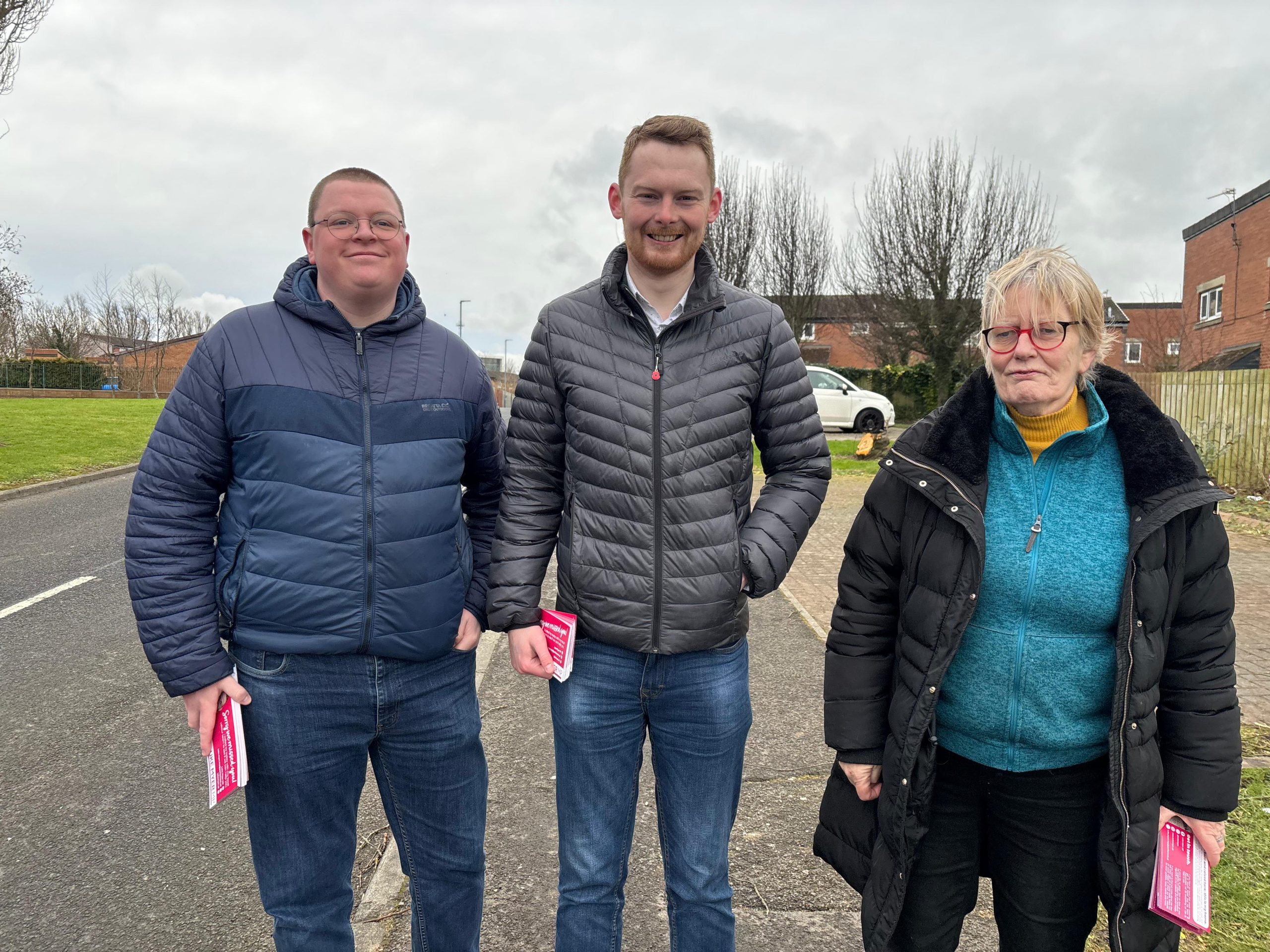 Speaking to residents on the doorstep in Hemlington