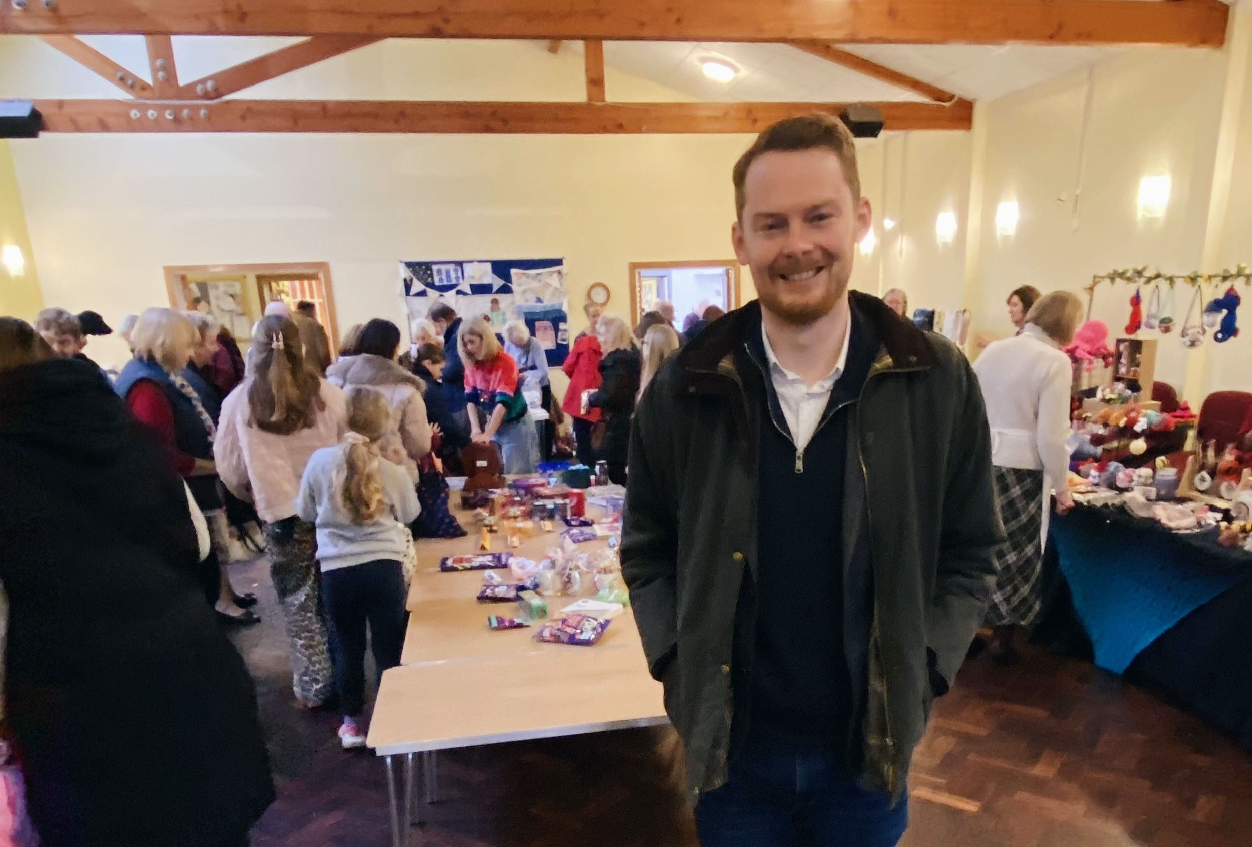 Luke visits Nunthorpe Methodist Christmas Fayre