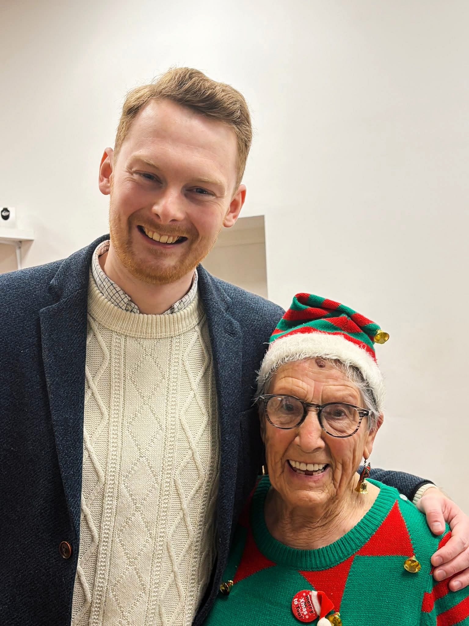 Luke visits SENSES for Christmas celebration