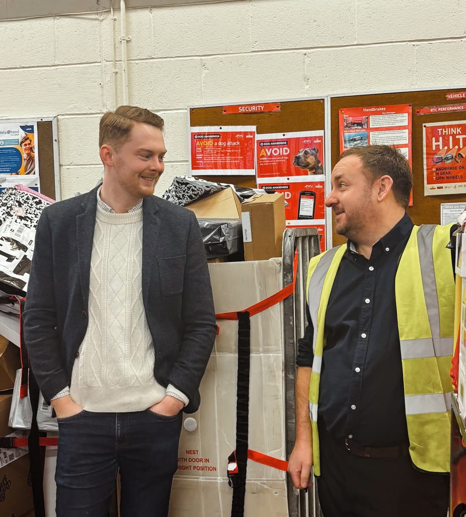 Luke praises posties delivering under pressure