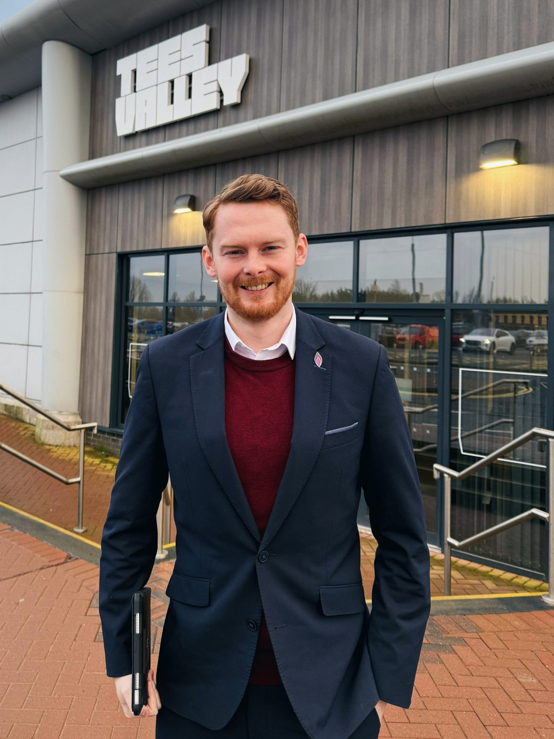 Luke meets Tees Valley officials