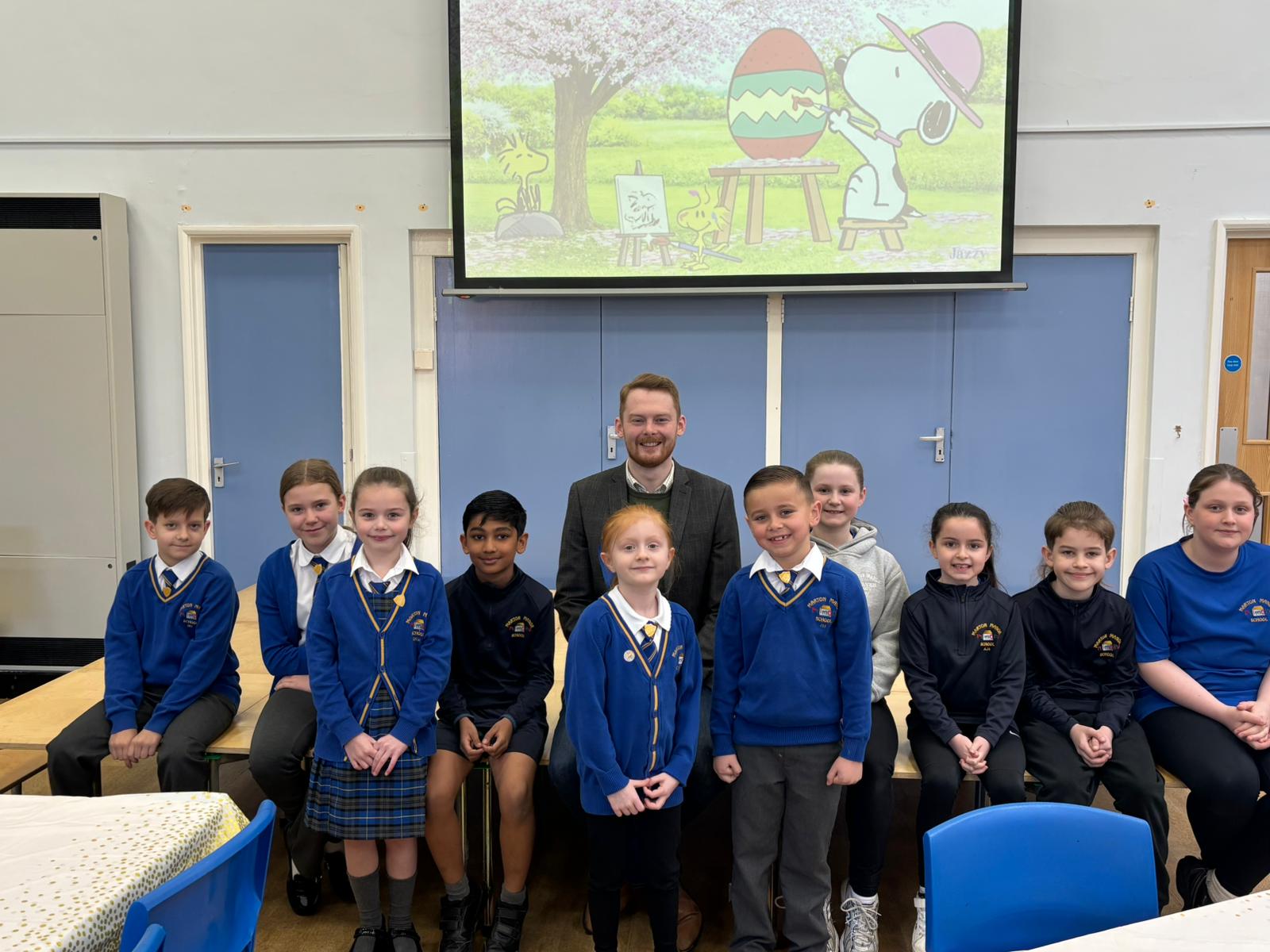 Luke visits Marton Manor Primary